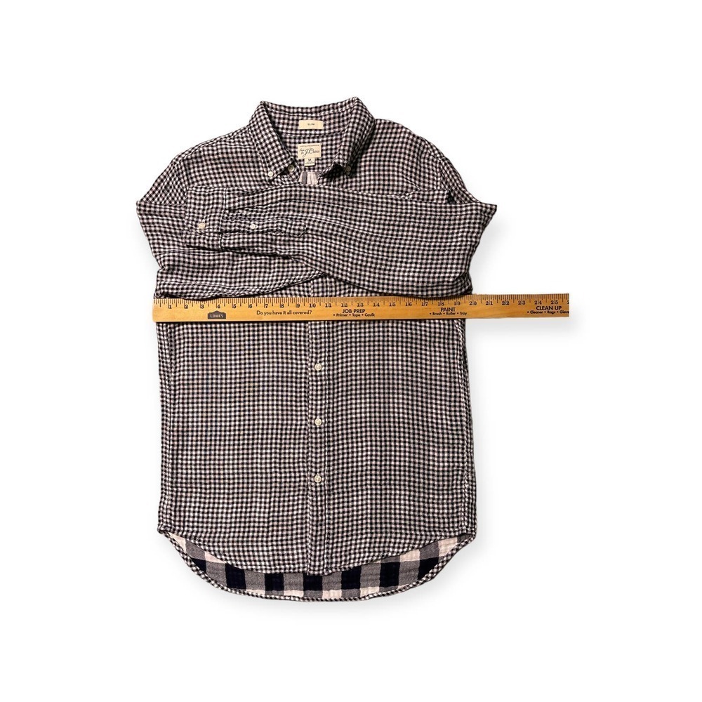J. CREW Every Stitch Considered Slim Double Weave Button Down - Picture 2 of 4